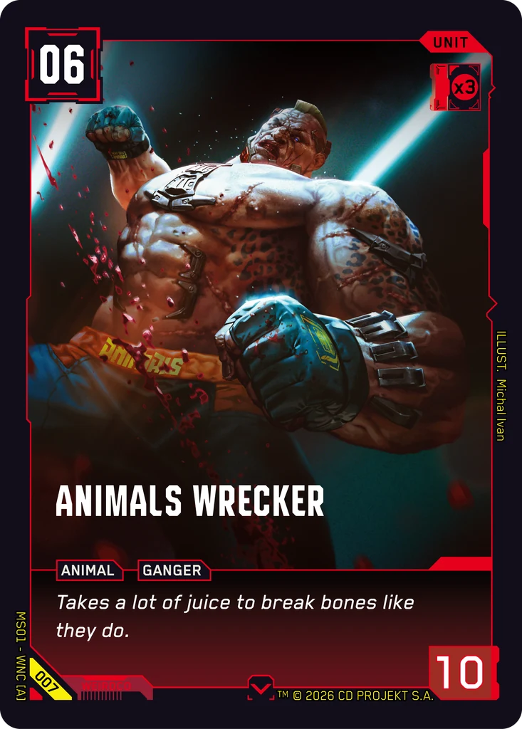 Animals Wrecker - Cyberpunk TCG card