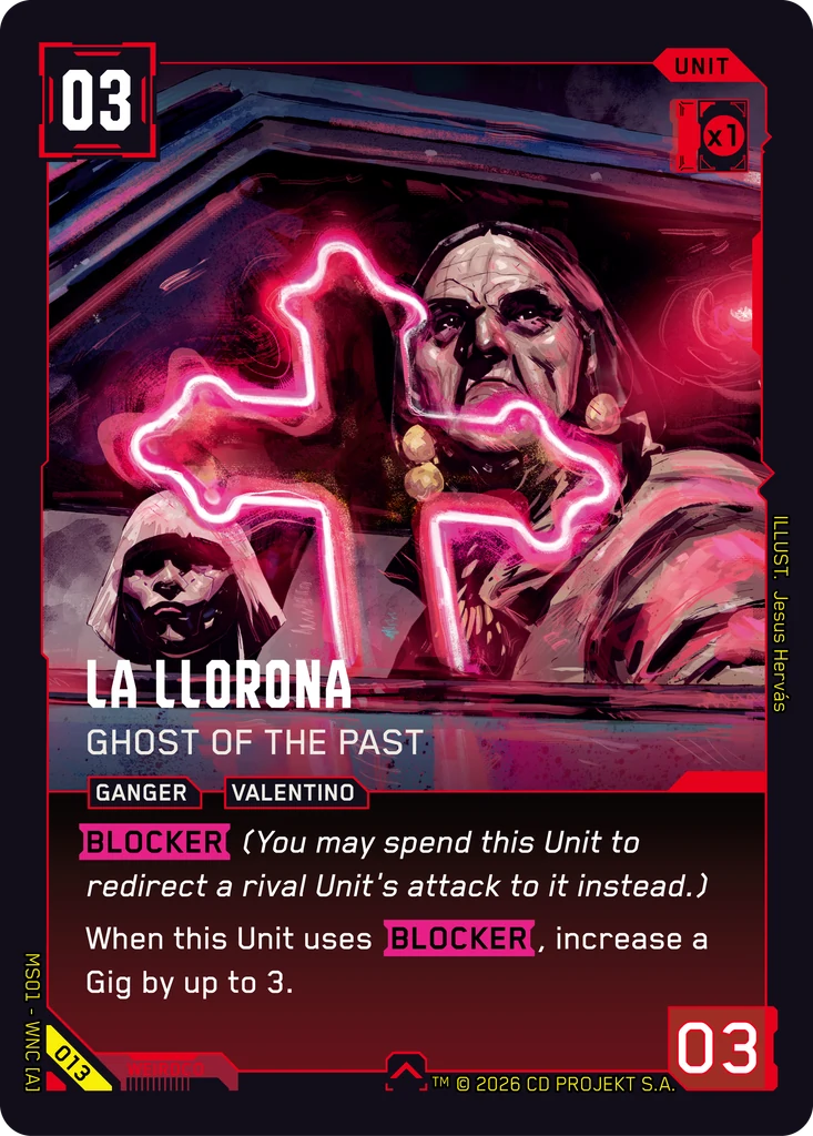 La Llorona: Ghost of the Past - Cyberpunk TCG card