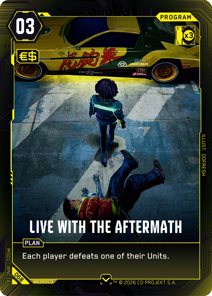 Live with the Aftermath - Cyberpunk TCG card