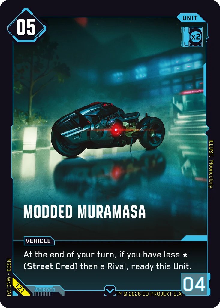 Modded Muramasa - Cyberpunk TCG card
