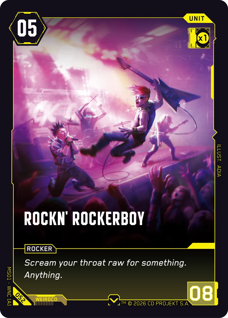 Rockn' Rockerboy - Cyberpunk TCG card