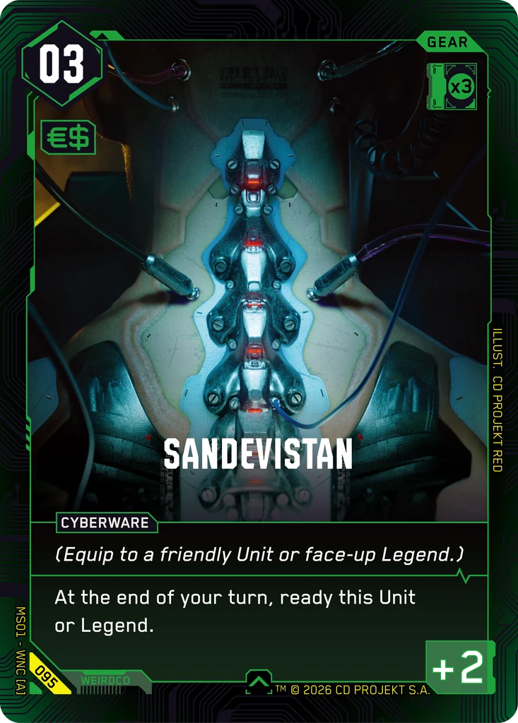 Sandevistan - Cyberpunk TCG card