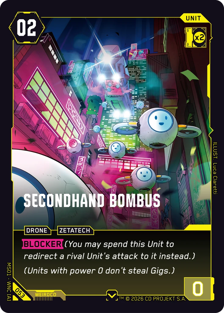 Secondhand Bombus - Cyberpunk TCG card