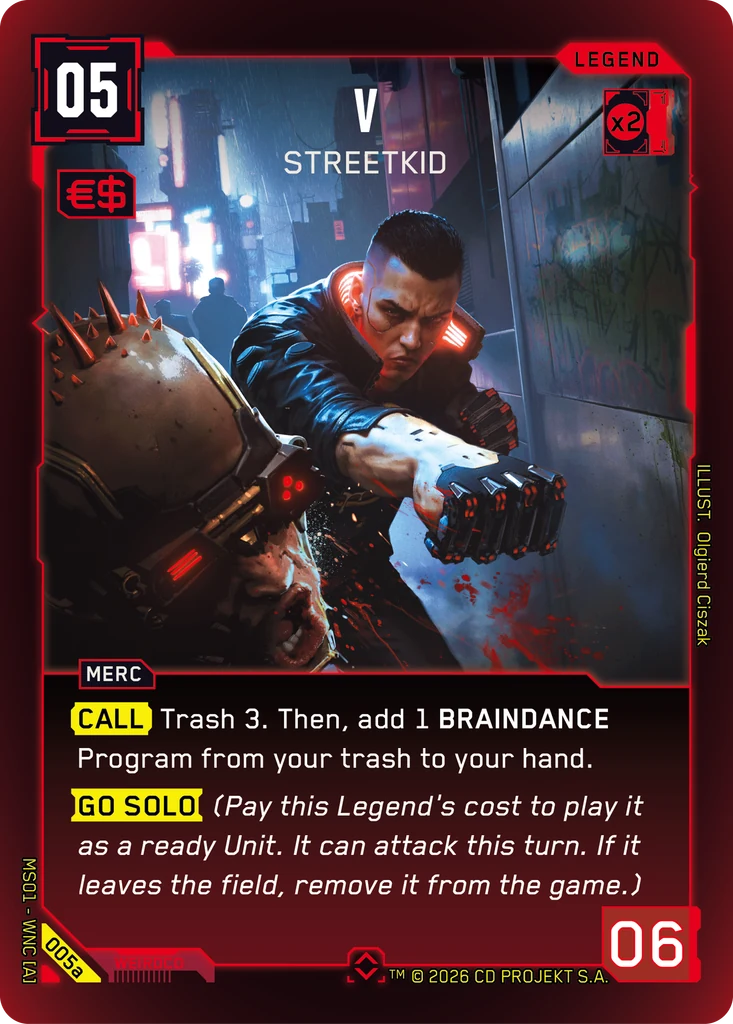 V: Streetkid - Cyberpunk TCG card